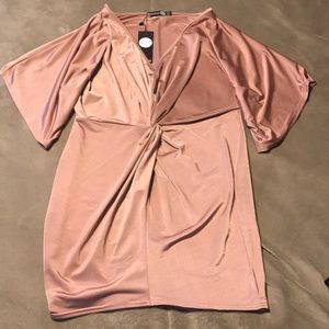 Kimono Sleeved Knotted Bodycon Dress